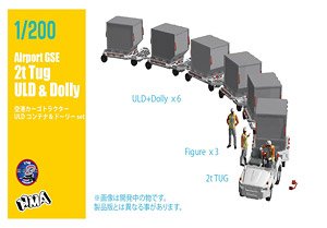 Airport GSE 2t Tug ULD & Dolly (Plastic model)