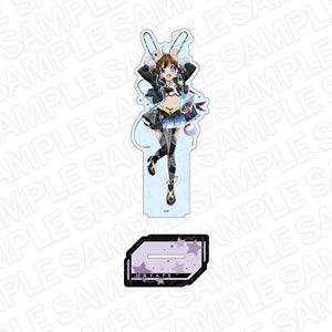 Magical Girl Lyrical Nanoha Series Big Acrylic Stand Hayate Yagami Magical Cyber Bunny Ver. (Anime Toy)