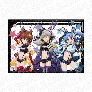 Magical Girl Lyrical Nanoha Series Mini Acrylic Art Dearche & Shtel & Leby Magical Cyber Bunny Ver. (Anime Toy)