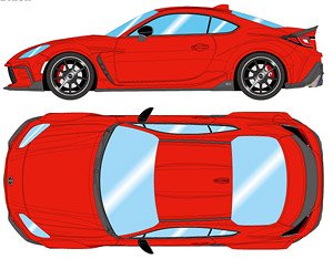 TOM`S GR86 Wide Body 2022 スパークレッド (ミニカー)