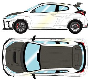 Toyota GRMN Yaris Circuit Package 2022 プラチナホワイトパールマイカ (ミニカー)