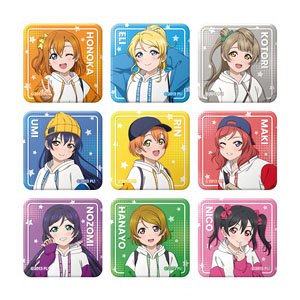 Love Live! Trading [Especially Illustrated] Square Can Badge (Set of 9) (Anime Toy)