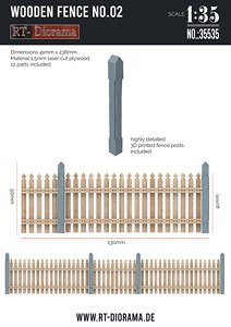 Wooden fence No.2 (Plastic model)