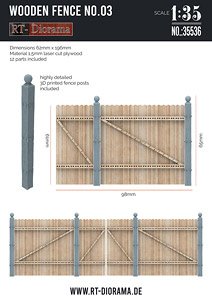 Wooden fence / Holzzaun No.3 (Plastic model)