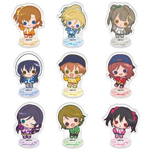 Love Live! Trading Chibi Chara Acrylic Stand (Set of 9) (Anime Toy)