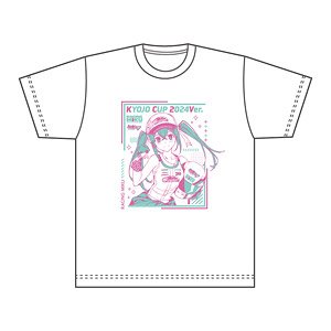Hatsune Miku Racing Project Racing Miku KYOJO CUP 2024Ver. T-Shirt (X Size) (Anime Toy)