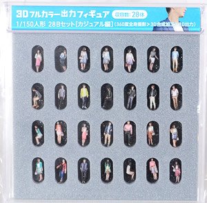 3D Full Color Output Figure 1/150 Figure 28B Set [Casual] (28 Pieces) (Model Train)