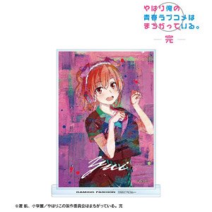 My Teen Romantic Comedy Snafu Climax [Especially Illustrated] Yui Yuigahama Gaming Fashion Ver. grunge Canvas Big Acrylic Stand (Anime Toy)