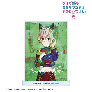 My Teen Romantic Comedy Snafu Climax [Especially Illustrated] Saika Totsuka Gaming Fashion Ver. grunge Canvas Big Acrylic Stand (Anime Toy)