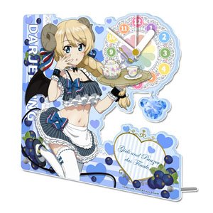 ガールズ＆パンツァー 最終章 描き下ろしアクリル置時計 【ダージリン】 小悪魔ウエイトレス (キャラクターグッズ)
