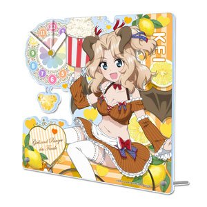 ガールズ＆パンツァー 最終章 描き下ろしアクリル置時計 【ケイ】 小悪魔ウエイトレス (キャラクターグッズ)