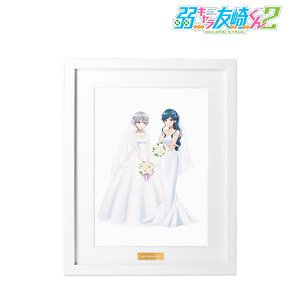 Bottom-tier Character Tomozaki 2nd Stage [Especially Illustrated] Assembly Wedding Dress Ver. Chara Fine Graph (Anime Toy)