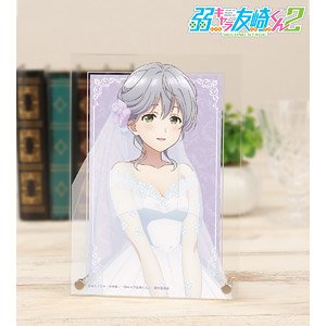 弱キャラ友崎くん 2nd STAGE 描き下ろし 菊池風香 ウェディングドレスver. A5アクリルパネル (キャラクターグッズ)