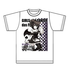 Girls und Panzer das Finale [Especially Illustrated] Graphic T-Shirt [Maho Nishizumi] Little Devil Waitress (Anime Toy)