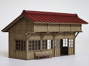 16番(HO) 無人駅A ［1/80・カラー］ (組み立てキット) (鉄道模型)