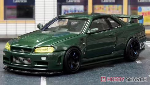 Nissan Skyline GT-R R34 (NISMO) CUSTOMIZED Dark Green (Diecast Car) その他の画像1