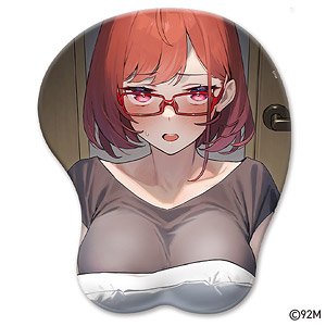 近視の姉 ほぼ原寸 テレ顔上半身マウスパッド (キャラクターグッズ)