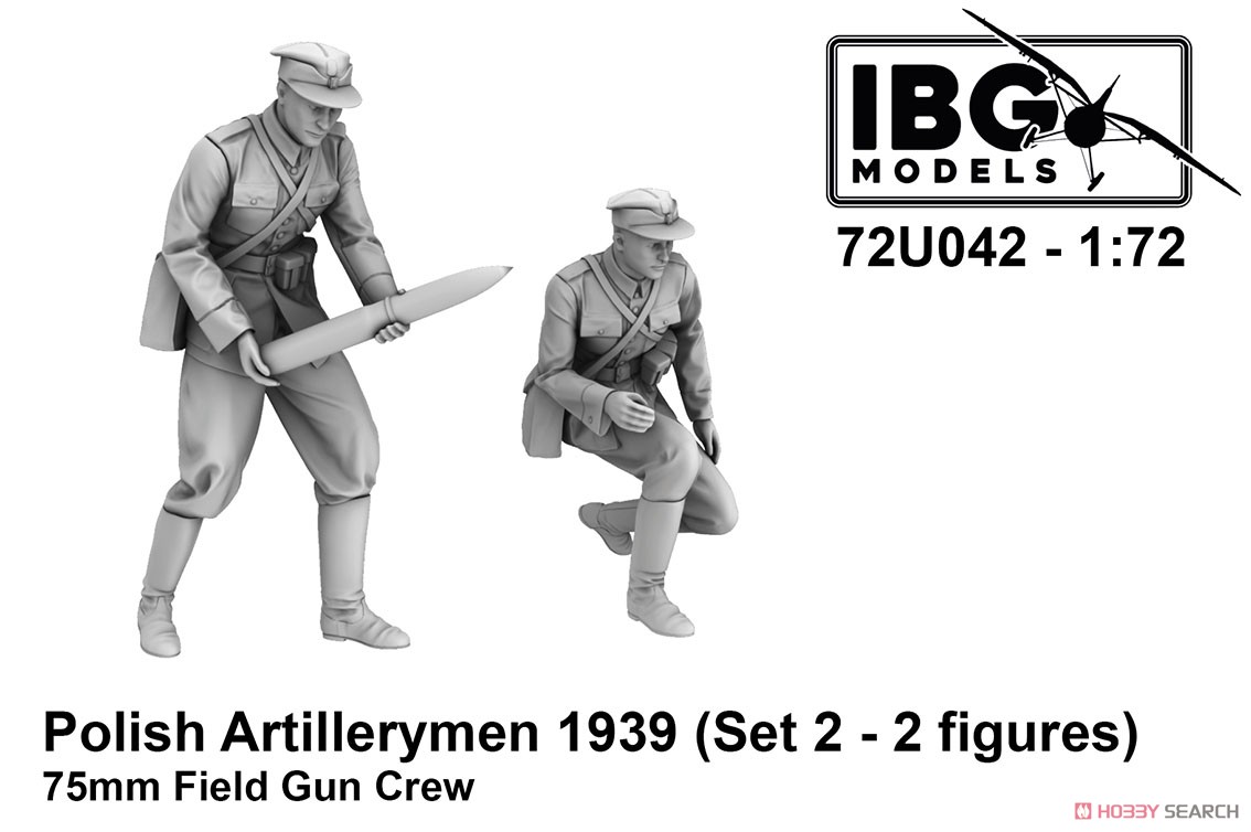 Polish Artilleryman 1939 75mm Field Gun Crew Set 2 (Set of 2) (3D Printed) (Plastic model) その他の画像1