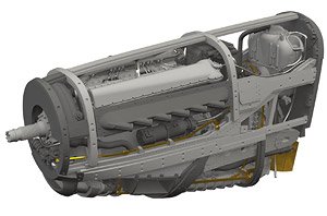 P-51B/C engine (for Eduard) (Plastic model)