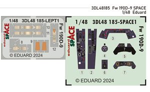 Fw190D-9 Space 3D Decal Set (for Eduard) (Plastic model)