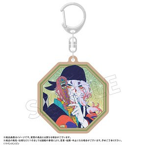 [Mononoke Movie: Karakasa] Wooden Key Ring A (Anime Toy)