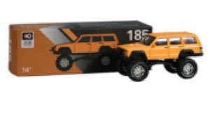 Jeep Cherokee Orange Yellow (Diecast Car)