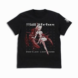Azul Lane Sirius T-Shirt Black M (Anime Toy)