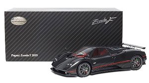 Pagani Zonda F - 2005 - Gloss Carbon Black with Red Stripe (ミニカー)