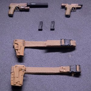 WM-02A ハンドガンセット コヨーテブラウン 1/12 アクションフィギュア用完成品オプションパーツ (ドール)