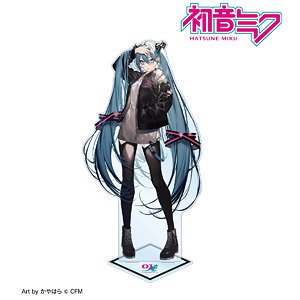 Hatsune Miku KANGOL(R) Collabo [Especially Illustrated] Vol.1 Hatsune Miku Art by Kayahara Extra Large Acrylic Stand (Anime Toy)