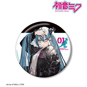初音ミク KANGOL(R)コラボ 描き下ろし 第1弾 初音ミク Art by かやはら 100mm缶バッジ (キャラクターグッズ)
