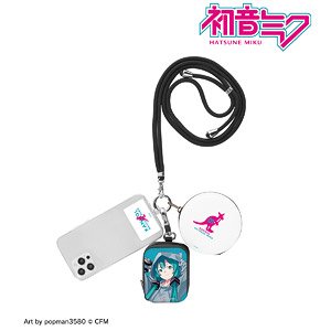 Hatsune Miku KANGOL(R) Collabo [Especially Illustrated] Vol.2 Hatsune Miku Art by popman3580 3 in a row Shoulder Pouch (Anime Toy)