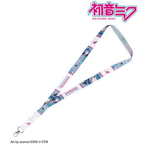 Hatsune Miku KANGOL(R) Collabo [Especially Illustrated] Vol.2 Hatsune Miku Art by popman3580 Neck Strap (Anime Toy)