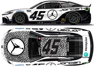 JORDAN BRAND WHITE 2024 Toyota Camry XSE Tyler Reddick #45 (Diecast Car)