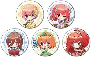 Can Badge [The Quintessential Quintuplets Specials] 05 Guardian of the Book Ver. (Mini Chara Illust) (Set of 5) (Anime Toy)