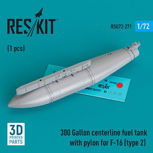 F-16用胴体下300ガロン増槽 w/パイロン タイプ2 (プラモデル)