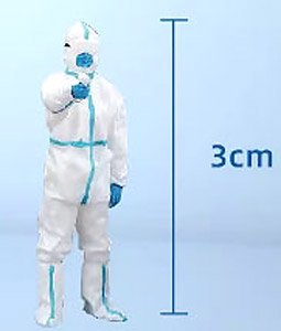Protective clothing inspector - Temperature measurement - Blue White (Diecast Car)