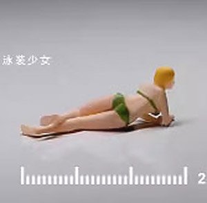 ビーチ美女グリーン (ミニカー)