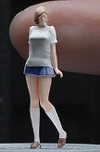 女子高生ショートヘアの女性 (ミニカー)