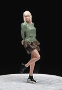 緑の服を着た女性 (ミニカー)