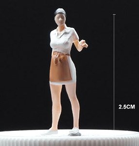エプロン 女性販売員 (ミニカー)