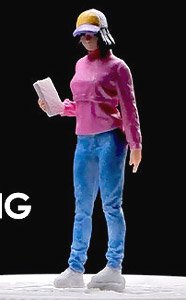 Female coach - pink (Diecast Car)
