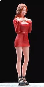 キャバドレス 女性 レッド (ミニカー)