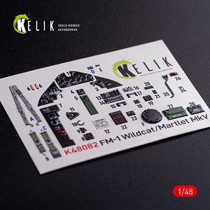 FM-1 ワイルドキャット/マートレット Mk.V 内装3Dデカール (タミヤ用) (プラモデル)