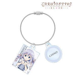 ご注文はうさぎですか？ BLOOM 描き下ろし チノ アイドル制服ver. 2連ワイヤーアクリルキーホルダー (キャラクターグッズ)