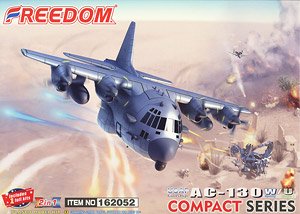 Compact Series:USAF Gunship AC-130W/U [2 in 1] (Plastic model)