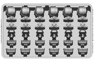 WWII German Headlights & Rear lights Set (Plastic model)
