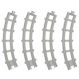 Real Double-tracked Outside Curve Rail (Plarail)