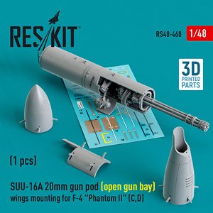 SUU-16A 20mmガンポッド (F-4C/D 翼下用、点検中状態) (1個入) (プラモデル)