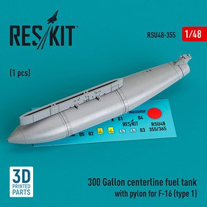 F-16用胴体下300ガロン増槽w/パイロン タイプ1 (プラモデル)